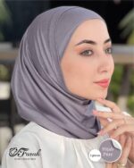 ⁦طقم حجاب قطعتين "بندانه + حجاب"⁩ - الصورة ⁦2⁩