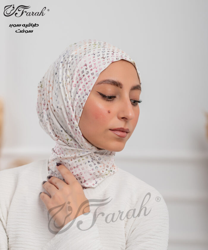Printed Soft Tabakya Scarf - Image 15