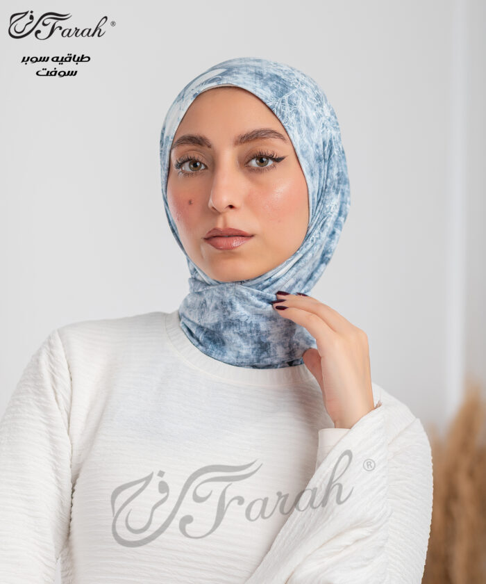 Printed Soft Tabakya Scarf - Image 5
