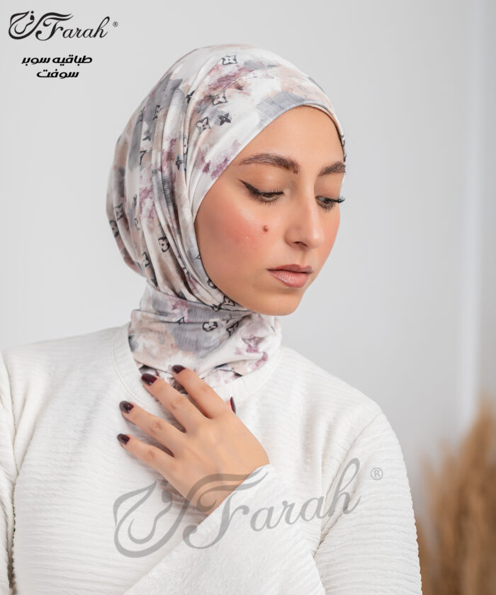 Printed Soft Tabakya Scarf - Image 4