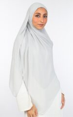Plain Square Malaysian Chiffon Scarf - Image 8