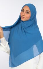 Plain Square Malaysian Chiffon Scarf - Image 9