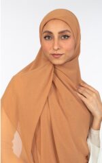 Plain Square Malaysian Chiffon Scarf - Image 12