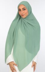 Plain Square Malaysian Chiffon Scarf - Image 13