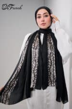 Modal With Printed Satin - Image 6