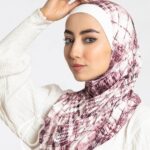 طقم حجاب بيور ديجيتال"قطعتين بندانه + حجاب "