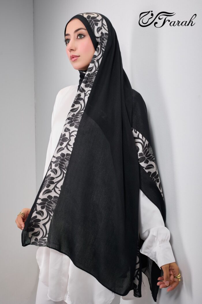 Modal With Printed Satin - Image 2