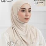 طقم حجاب كرستال قطعتين " بندانة + حجاب "