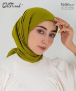 ⁦سكارف ساتان سادة⁩ - الصورة ⁦4⁩
