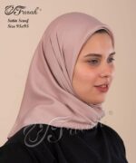 ⁦سكارف ساتان سادة⁩ - الصورة ⁦3⁩