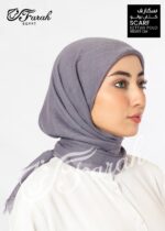 ⁦سكارف كتان ساده⁩ - الصورة ⁦9⁩